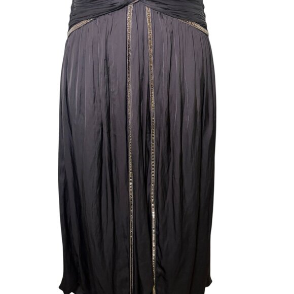 Ramy Brook Melanie Black Embellished Halter Midi Dress NWT Size S - Picture 6 of 8